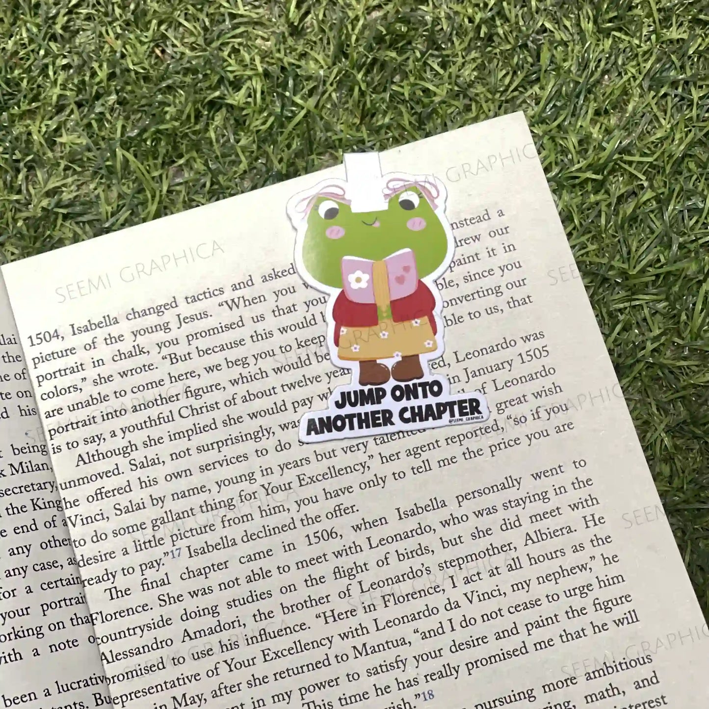 Jump Onto Another Chapter Magnetic Bookmark