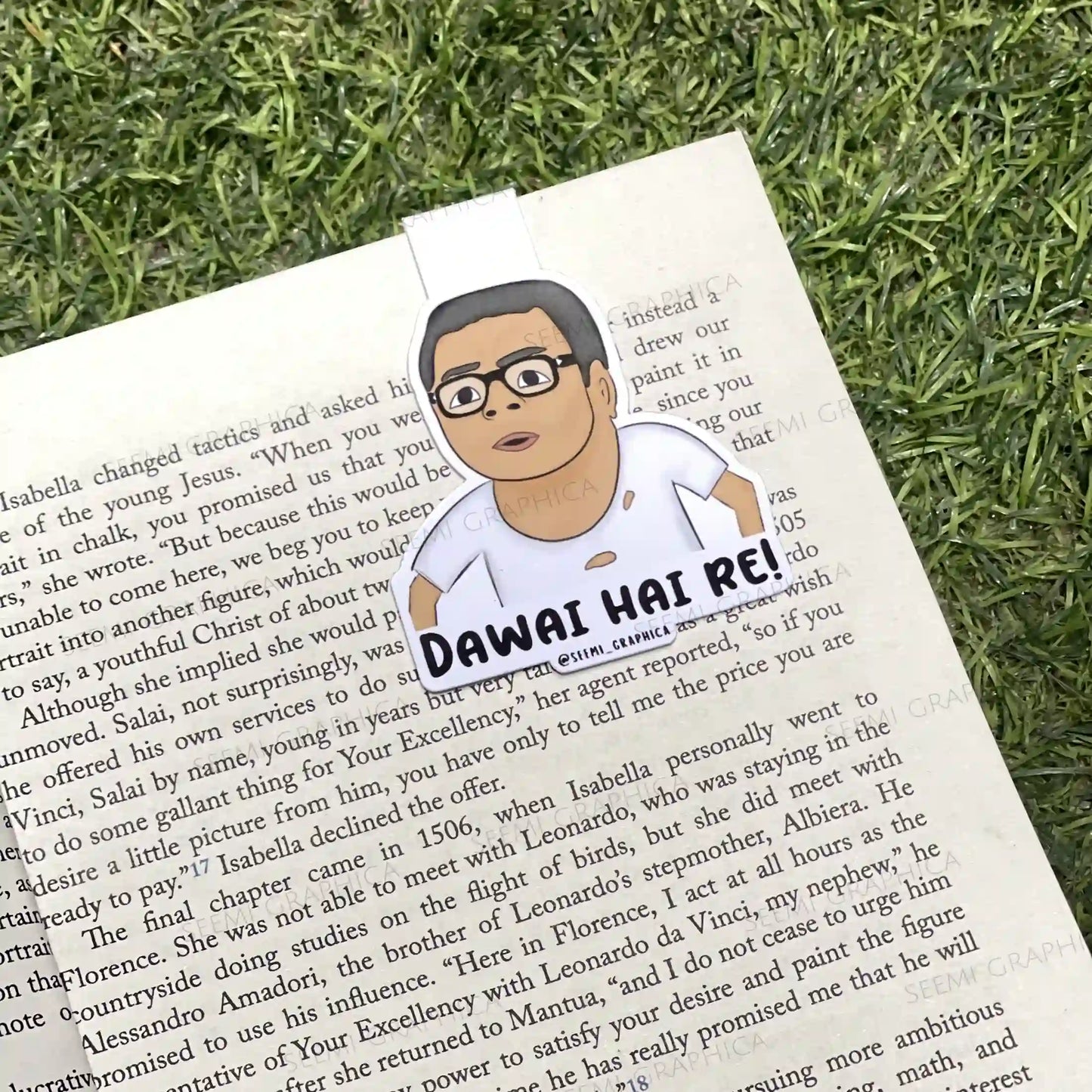 Baburao Dawai Hai Re! Filmy Magnetic Bookmark