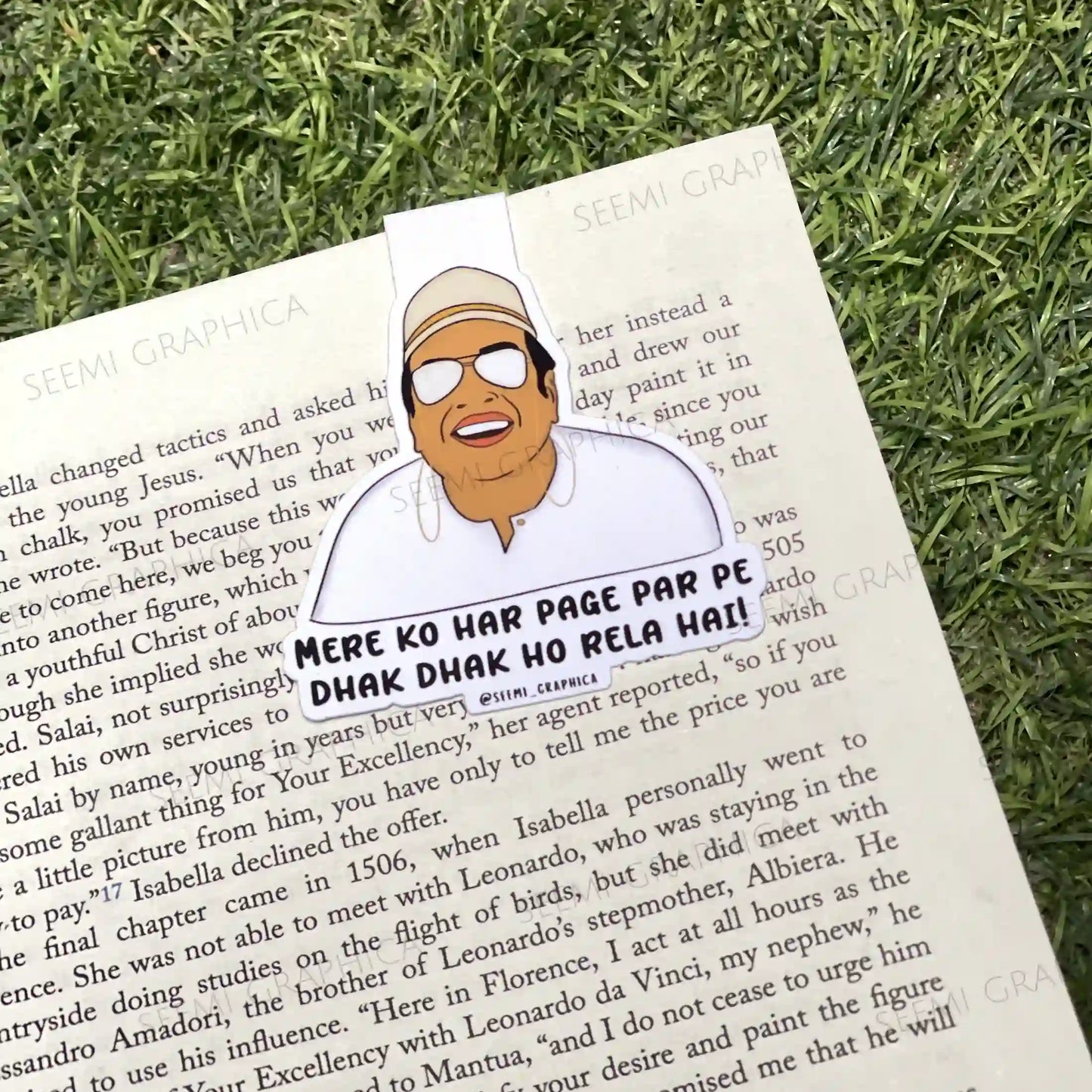 Mere Ko Dhak Dhak Ho Rela Hai Filmy Magnetic Bookmark