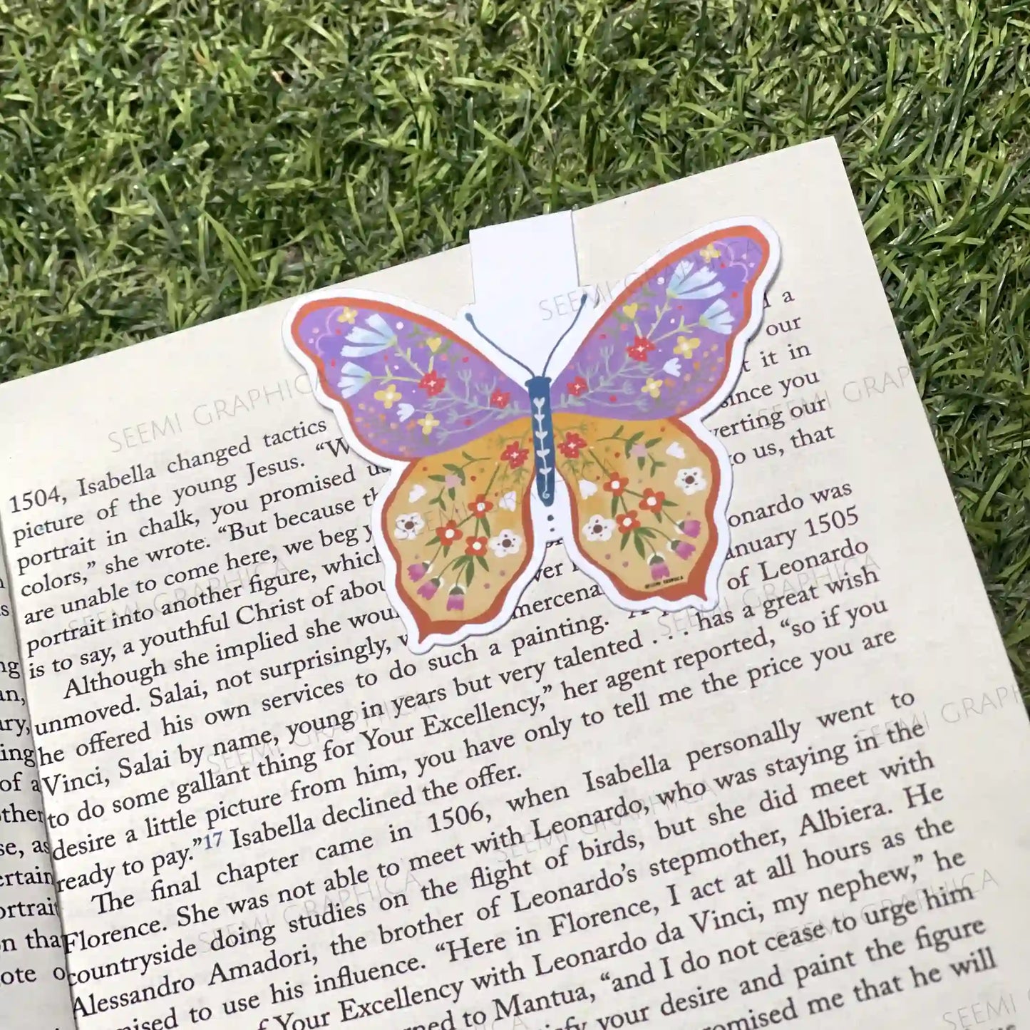 Butterfly Magnetic Bookmark