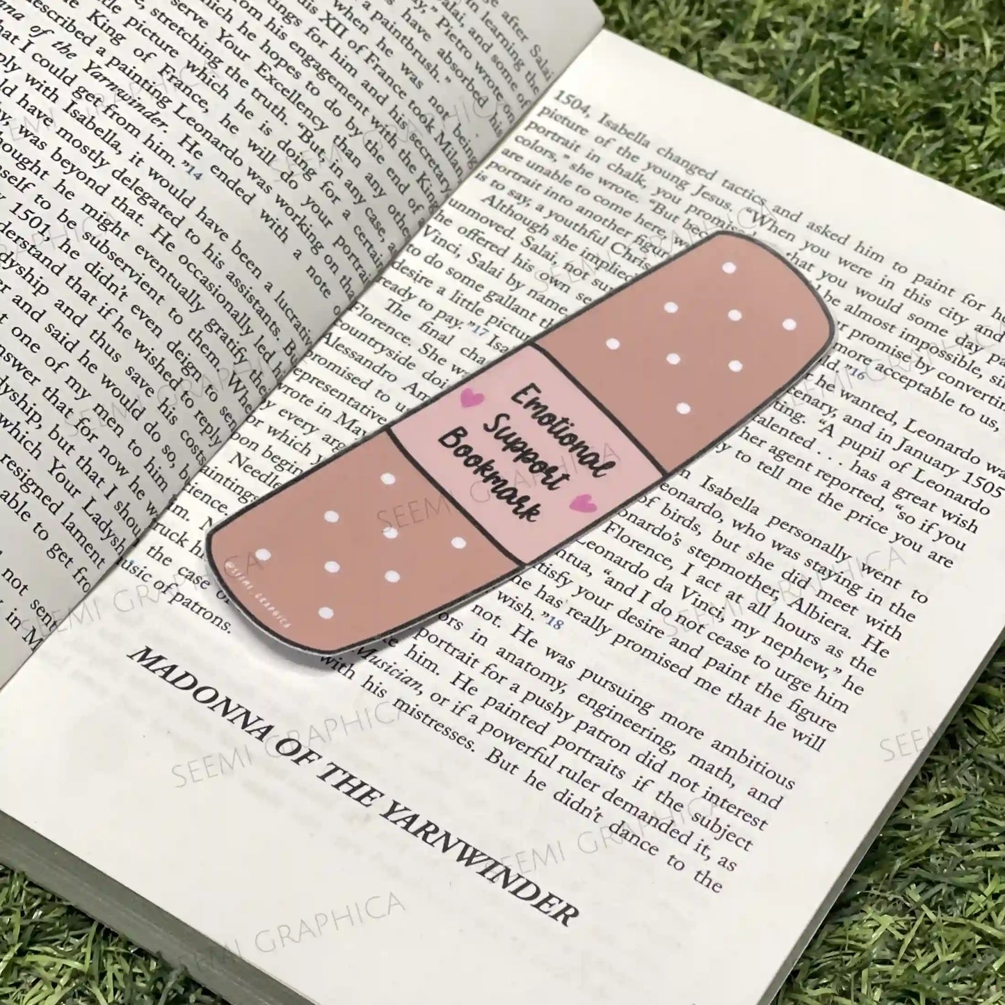 Emotional Support Long Bookmark