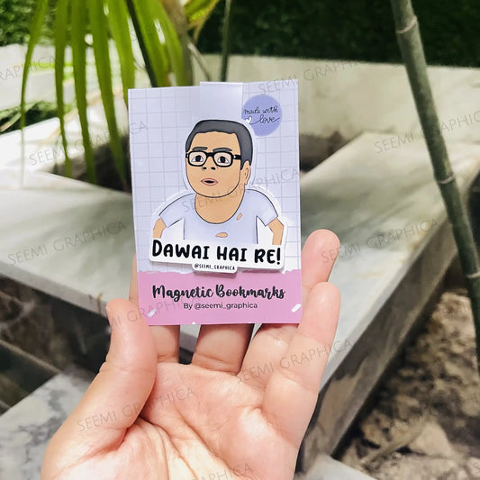 Baburao Dawai Hai Re! Filmy Magnetic Bookmark