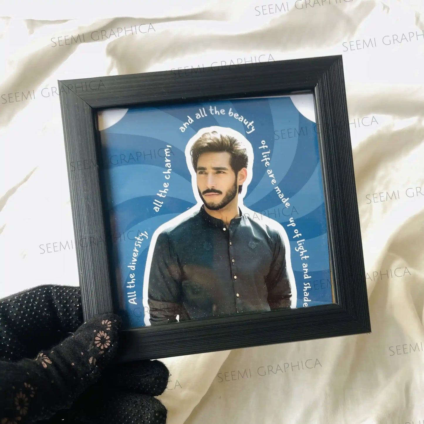 Mini Pookie Men’s Custom Photo Quote Frame
