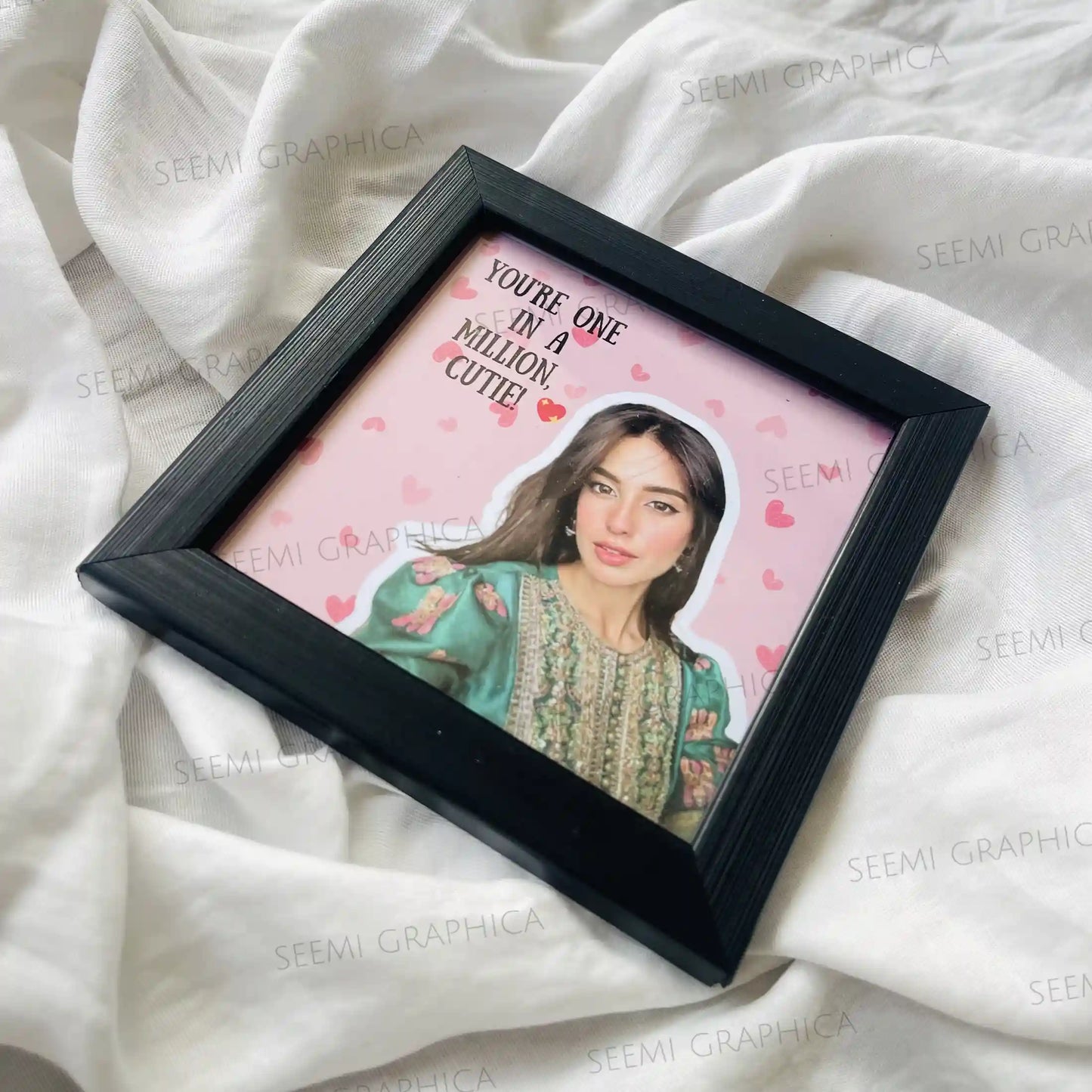 Mini Pookie Cutie Frame – Custom Photo & Love Quote