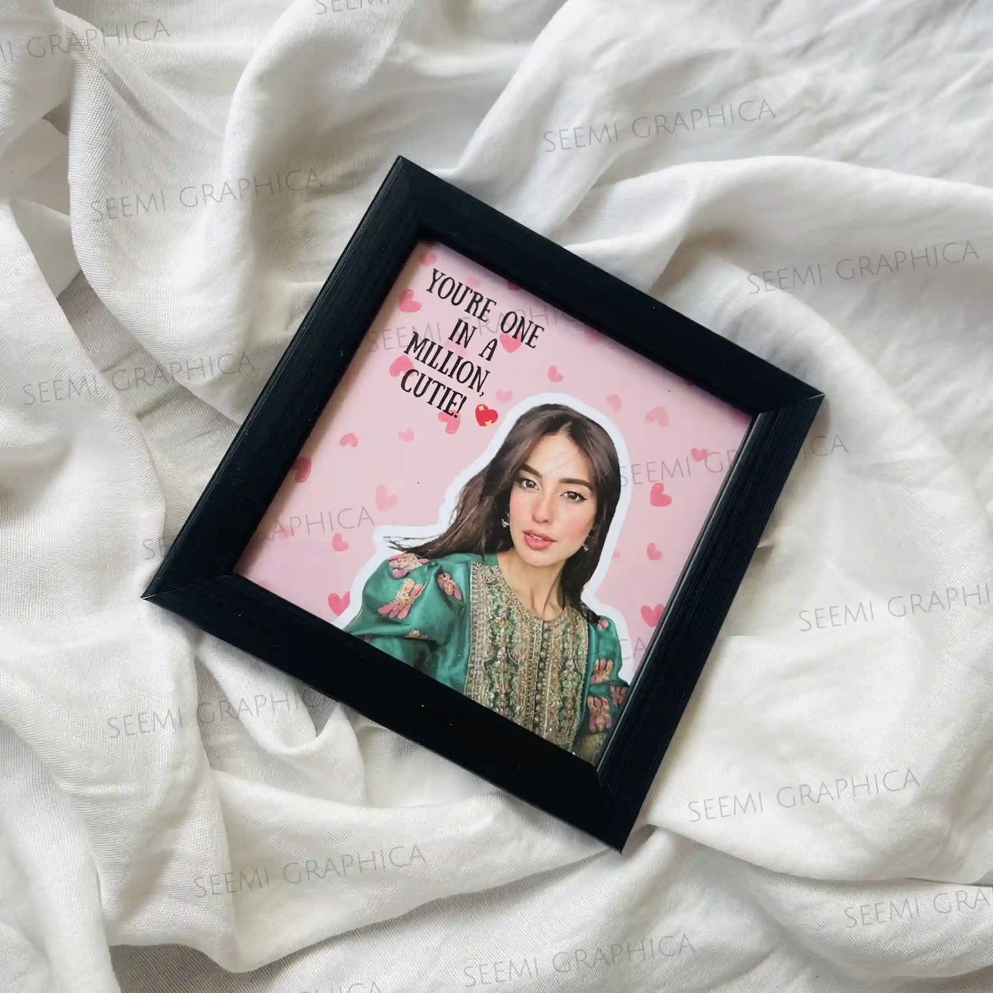 Mini Pookie Cutie Frame – Custom Photo & Love Quote