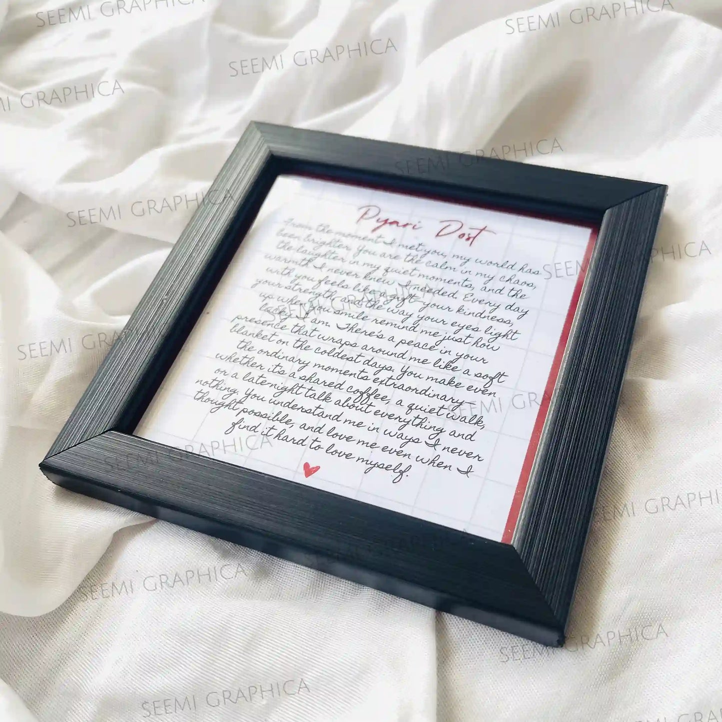 Mini Custom Letter Frame-Personalized Urdu/English