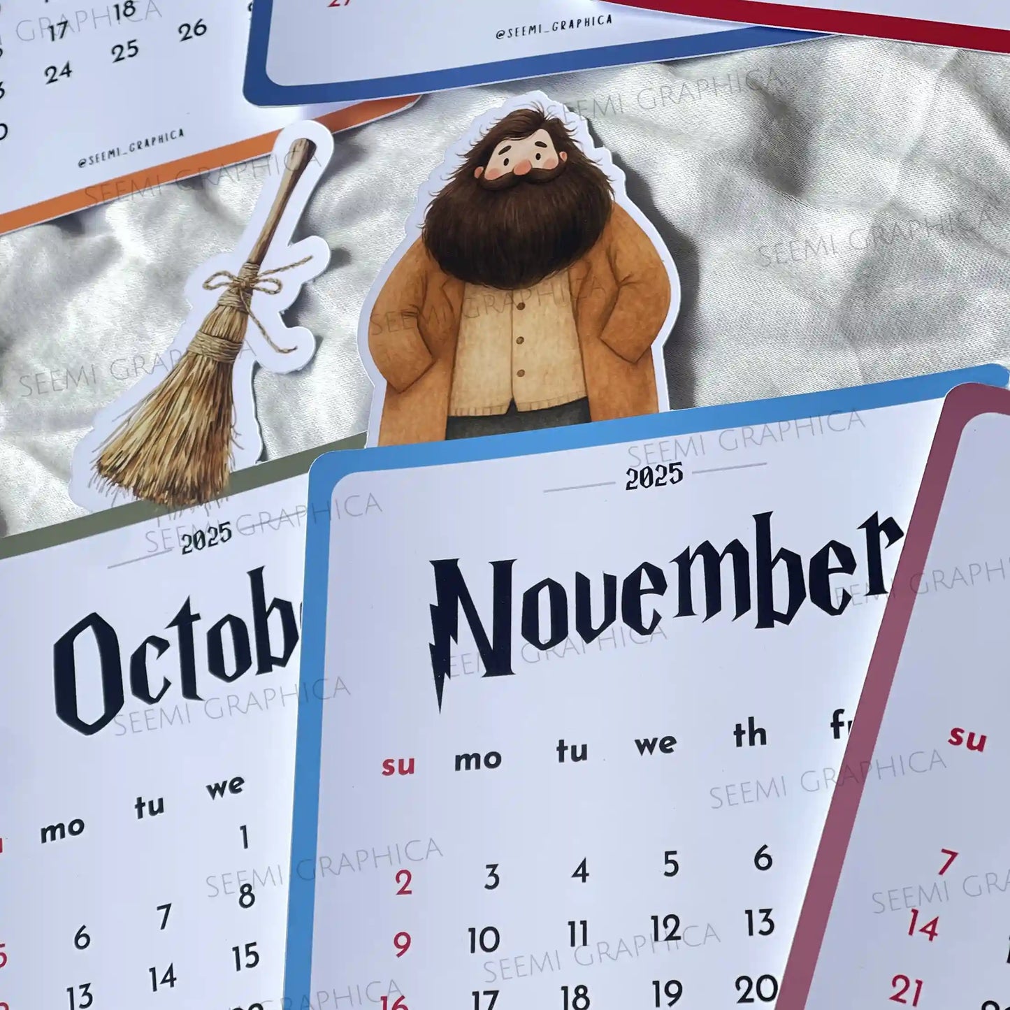 Harry Potter 2025 Desk Calendar – Die-Cut Characters