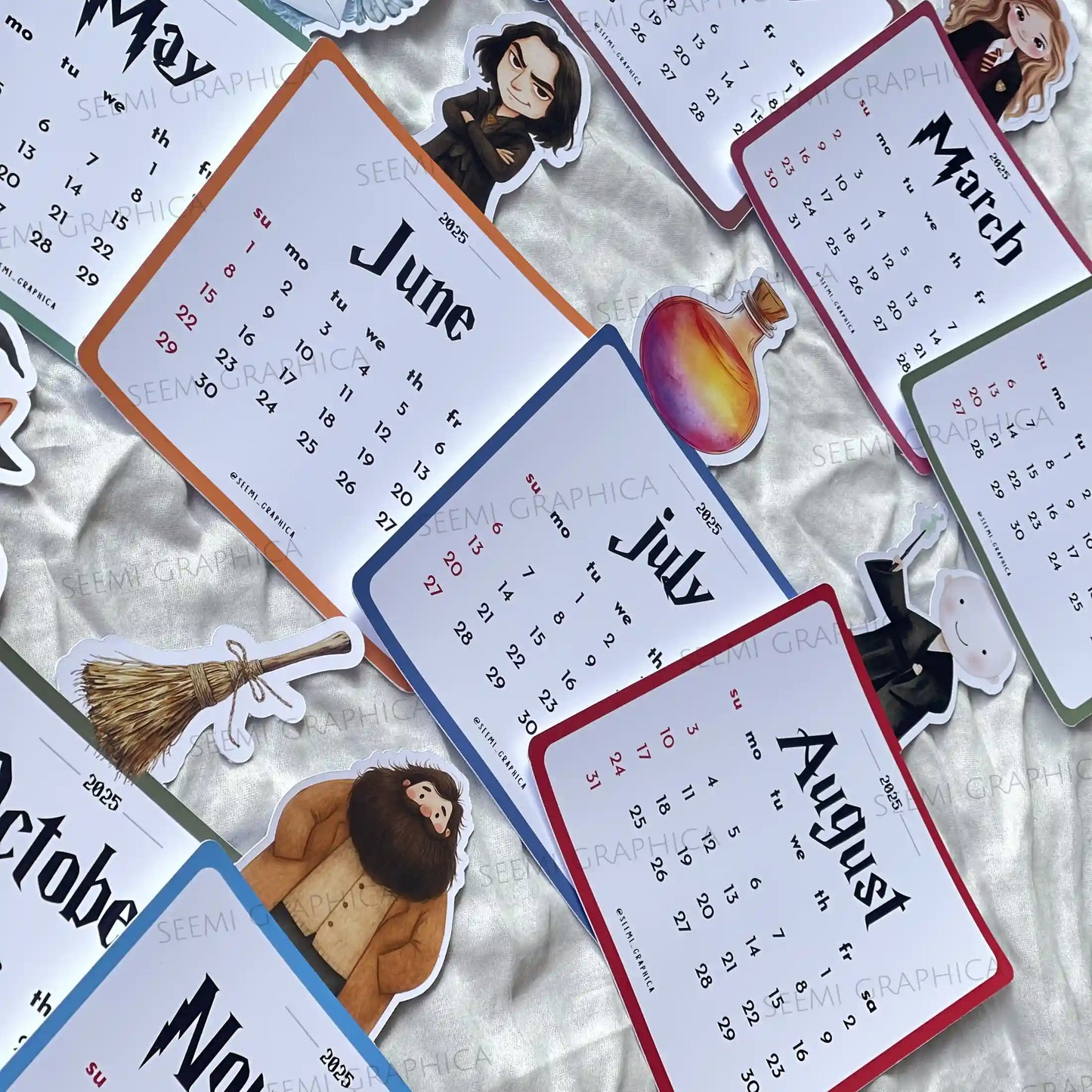 Harry Potter 2025 Desk Calendar – Die-Cut Characters