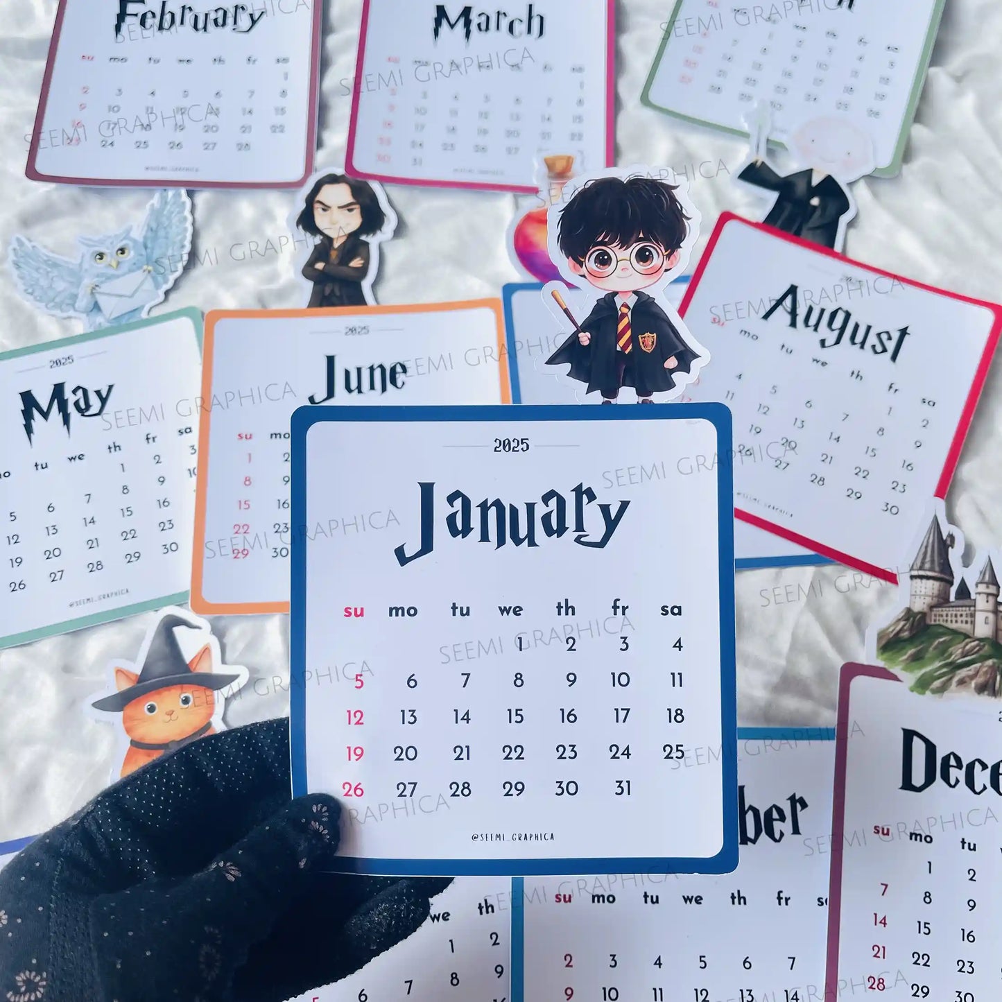 Harry Potter 2025 Desk Calendar – Die-Cut Characters