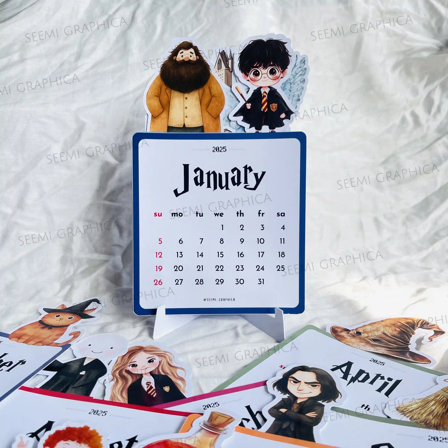 Harry Potter 2025 Desk Calendar – Die-Cut Characters