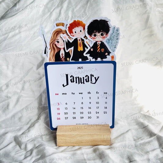 Harry Potter 2025 Desk Calendar – Die-Cut Characters