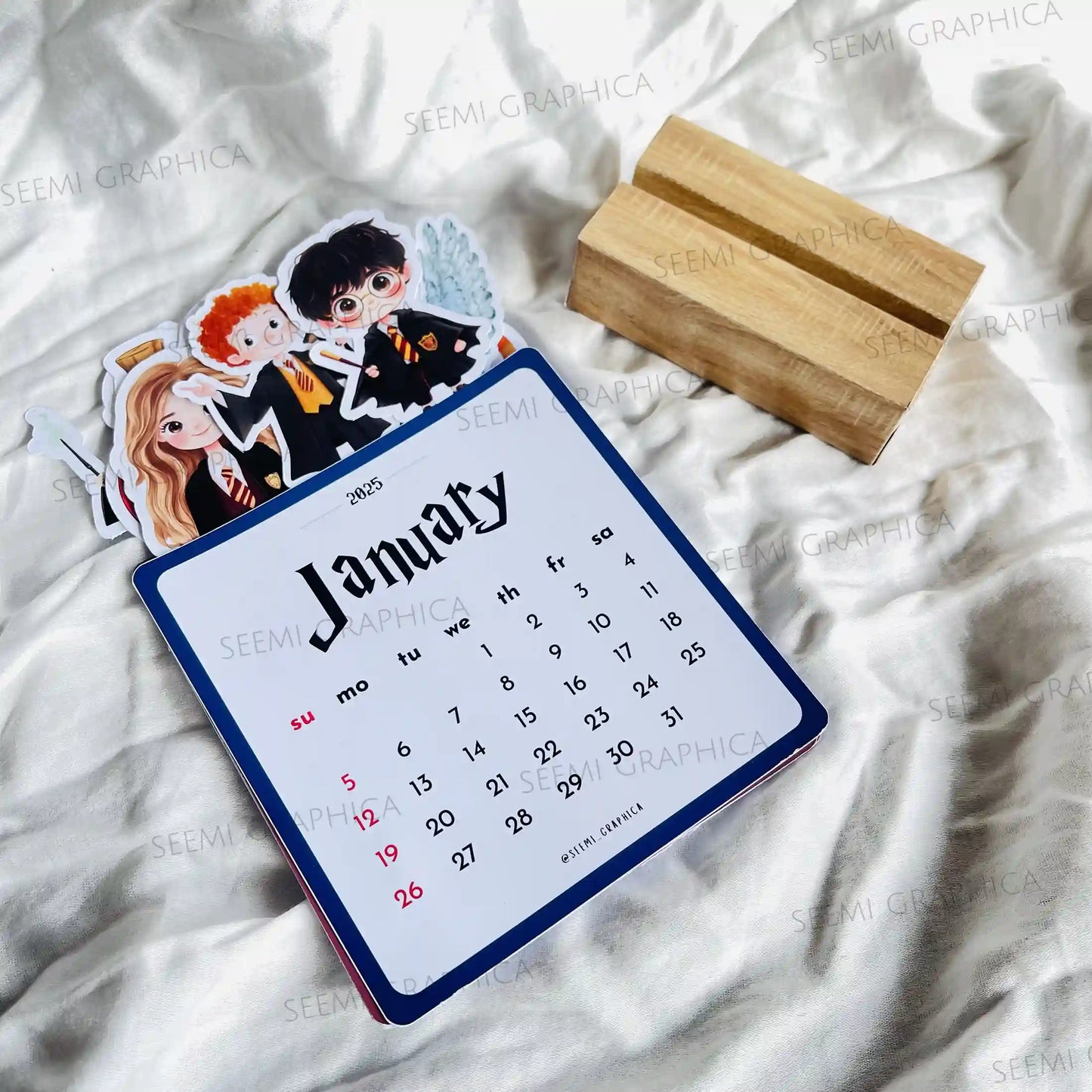 Harry Potter 2025 Desk Calendar – Die-Cut Characters