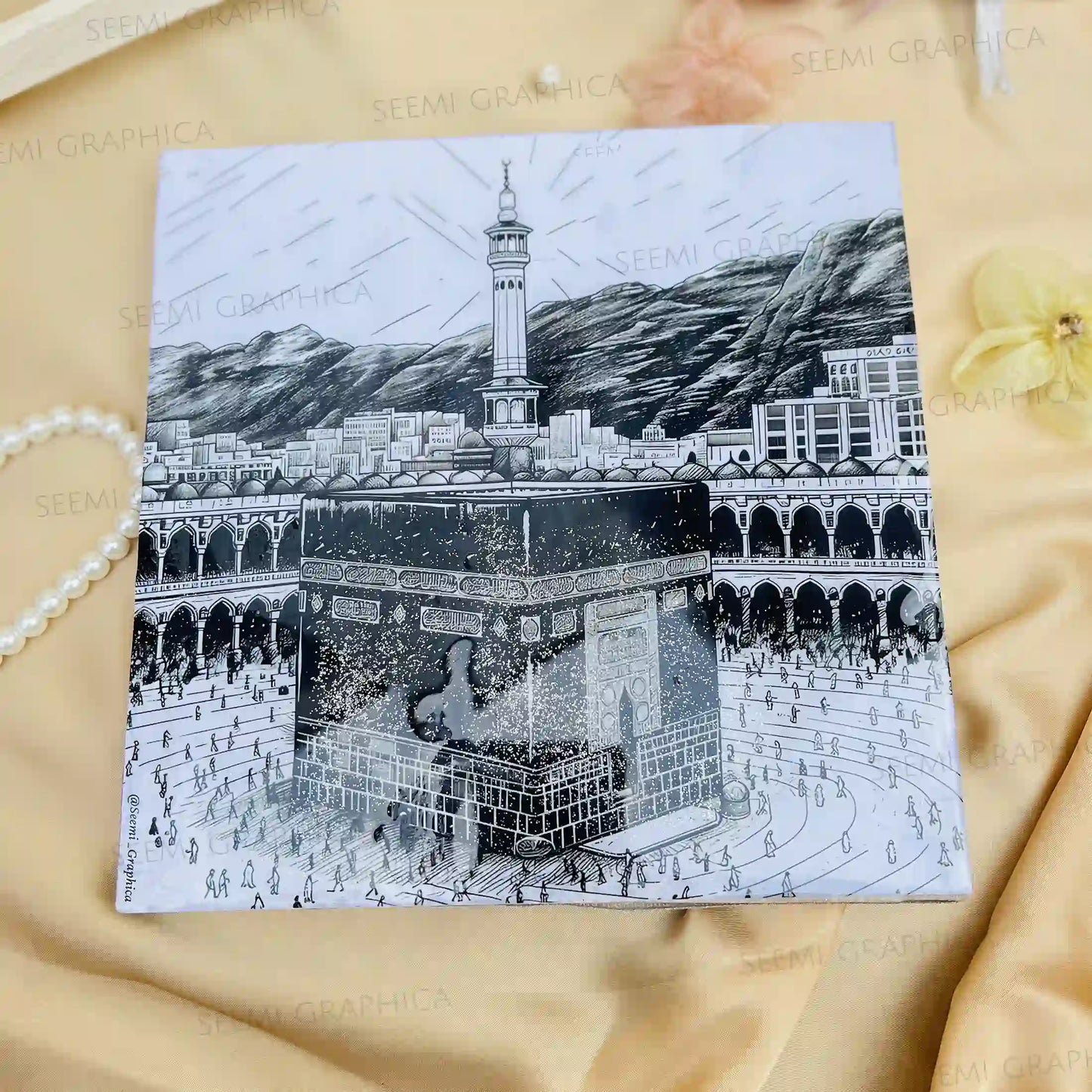 Islamic Makkah Resin Sheen Photo Art