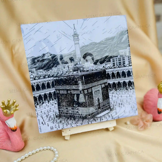 Islamic Makkah Resin Sheen Photo Art