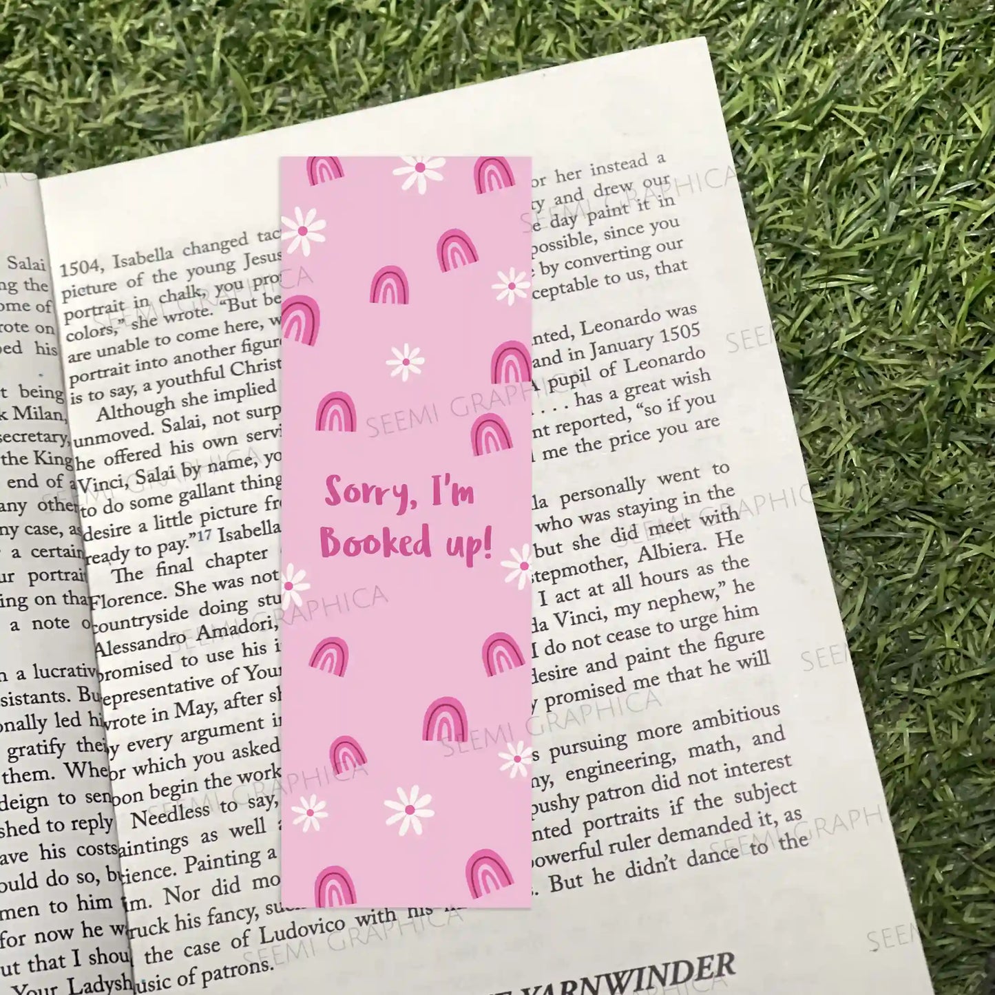 Sorry, I Am Booked Up Long Bookmark