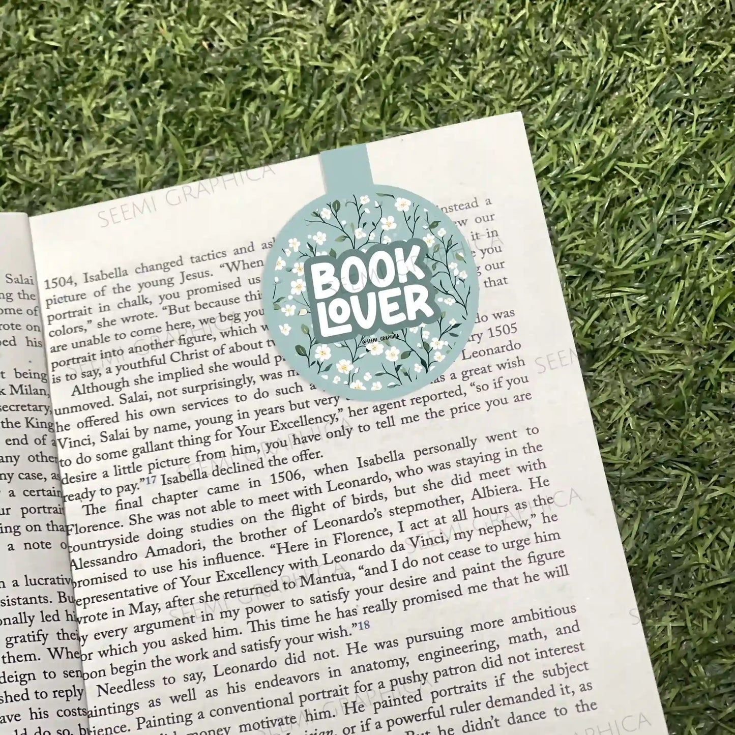 Book Lover Magnetic Bookmark