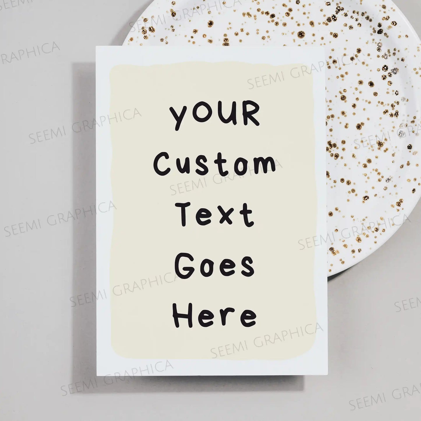 Personalized Greeting Card – Custom Message | Make Your Own Card