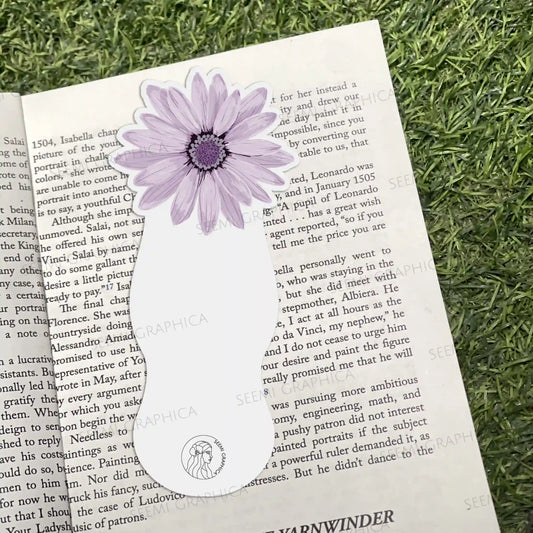 Daisy Flower Long Bookmark