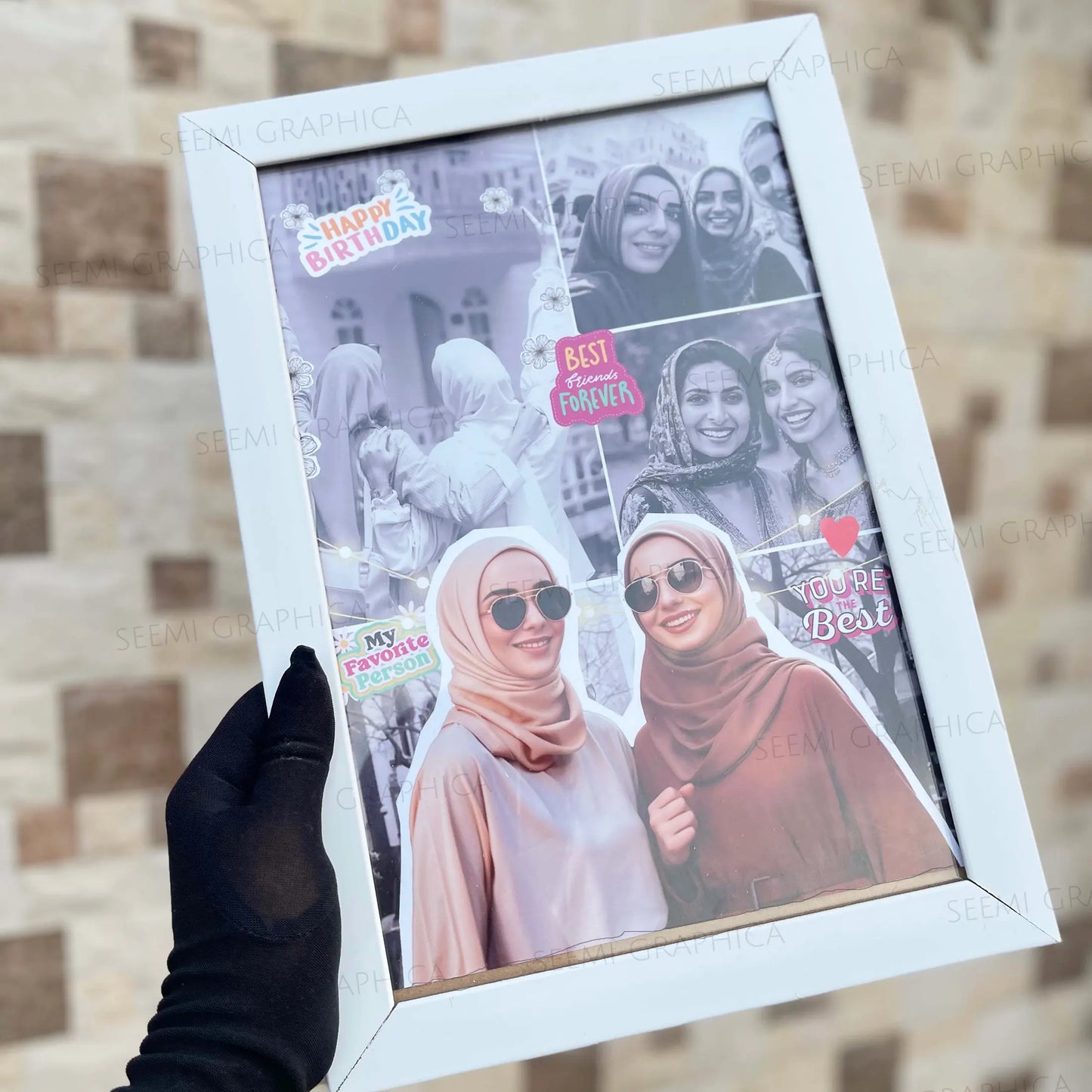 Friendship Collage Aesthetic Frame