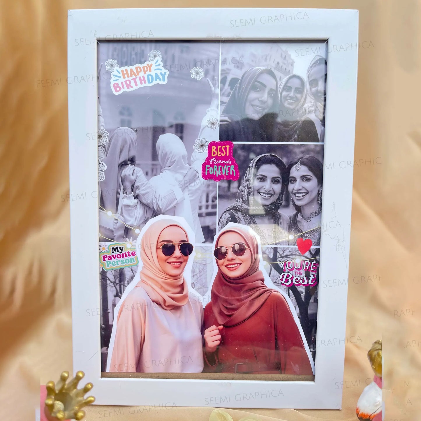 Friendship Collage Aesthetic Frame