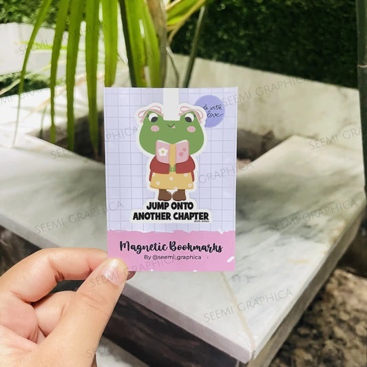 Jump Onto Another Chapter Magnetic Bookmark