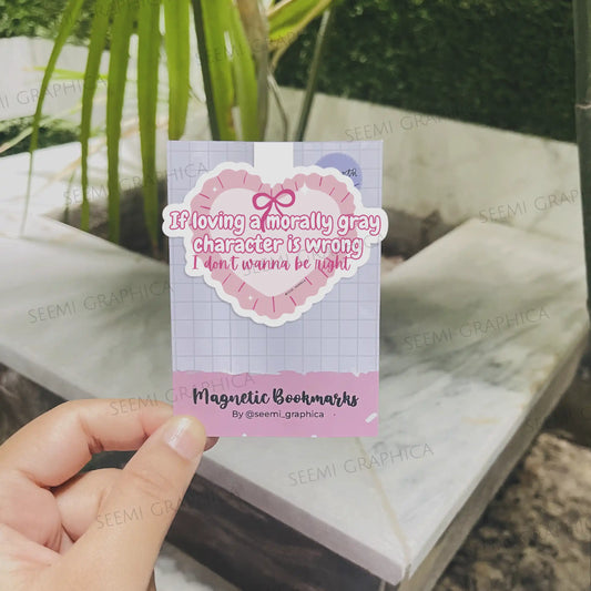 Loving Morally Gray Character Magnetic Bookmark