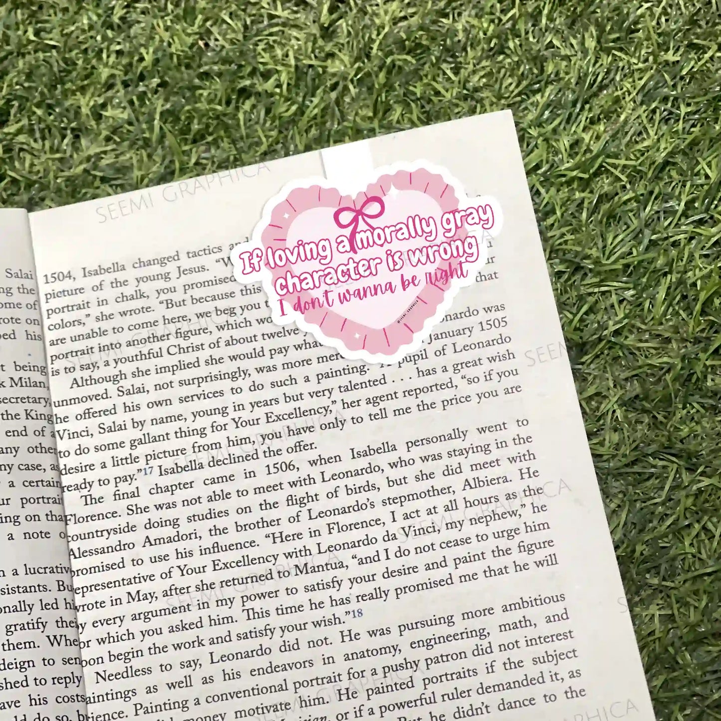 Loving Morally Gray Character Magnetic Bookmark