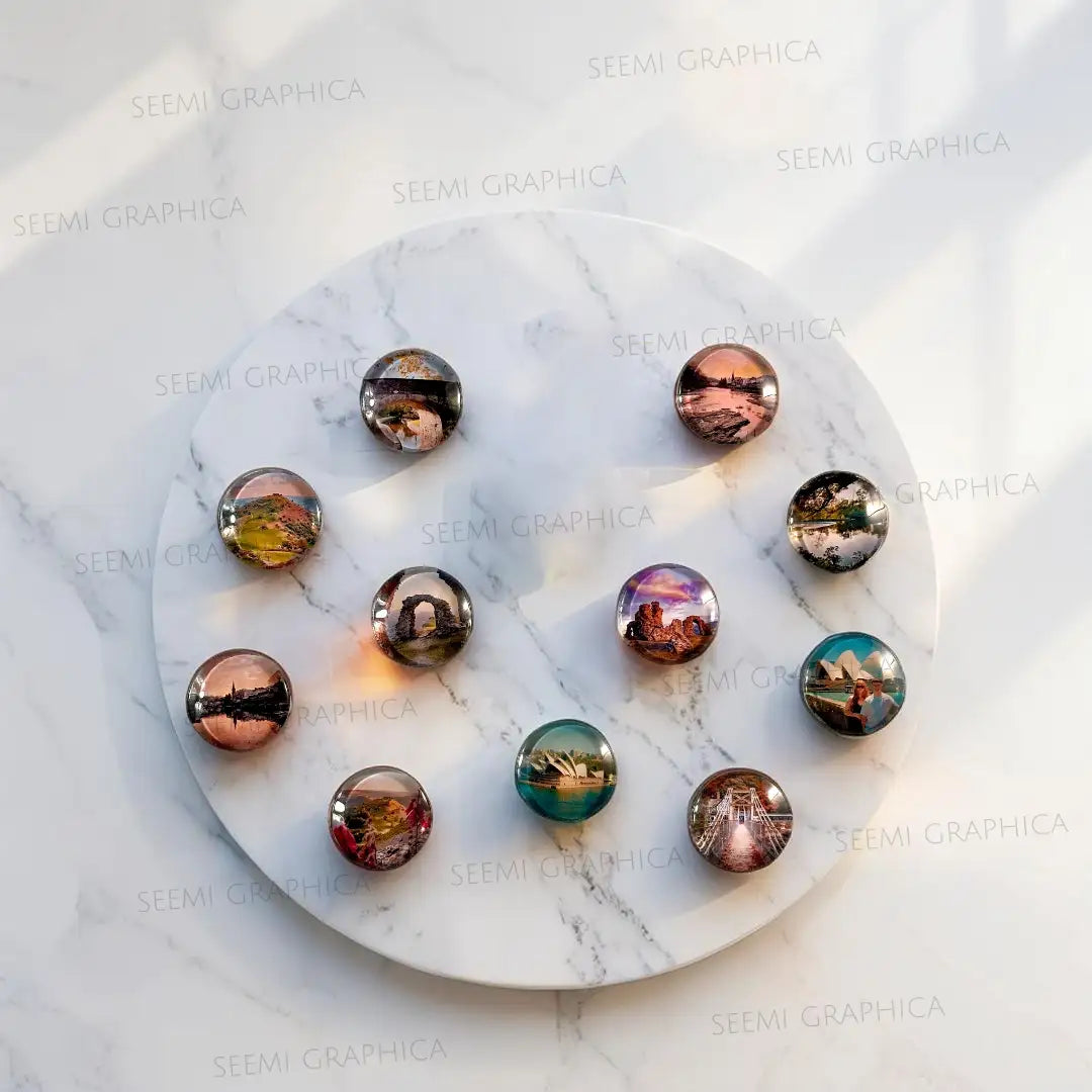 Handmade Glass Magnet