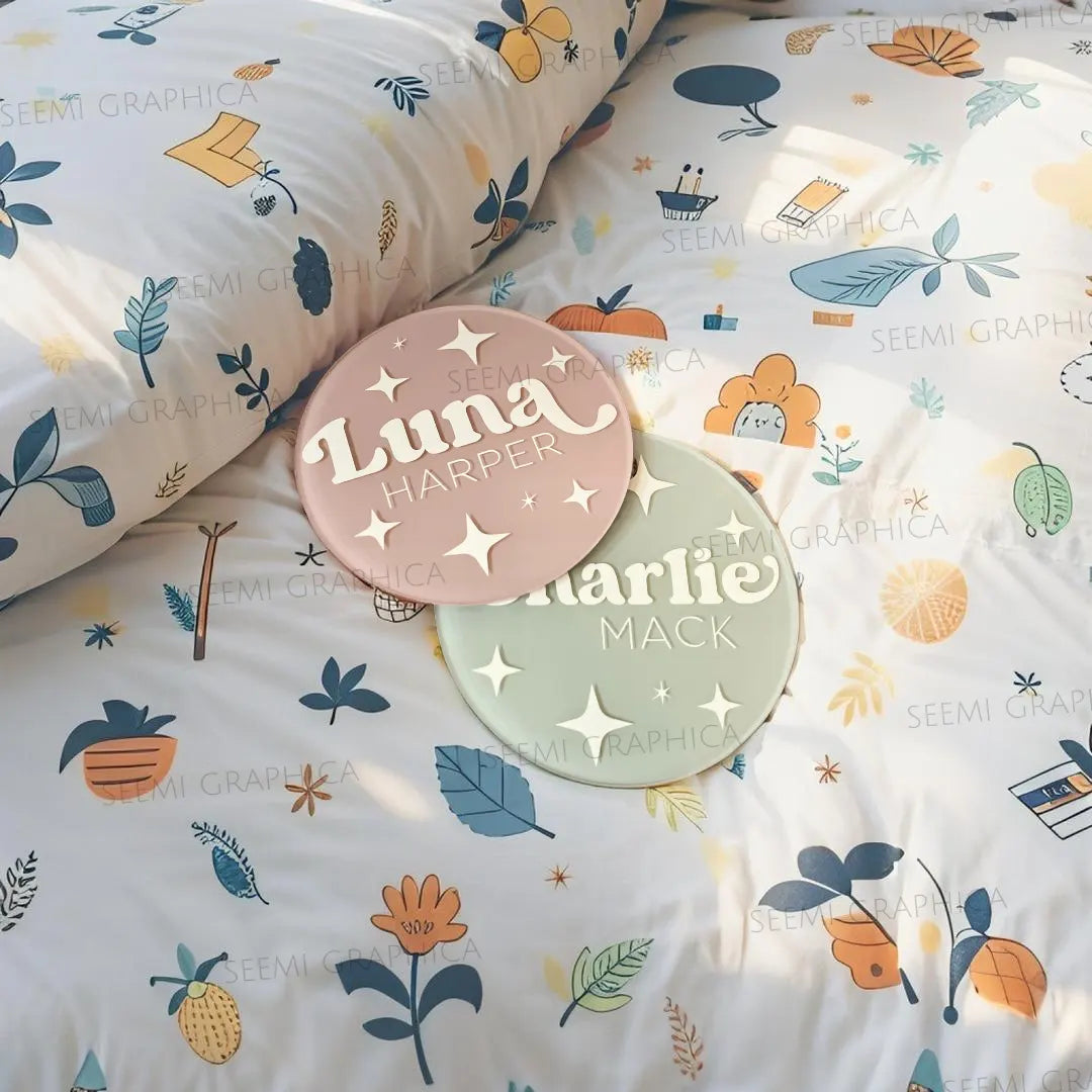 Acrylic Retro Baby Name Sign