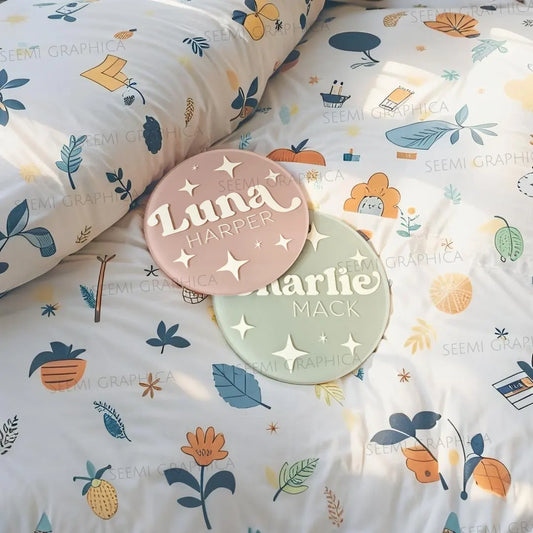 Acrylic Retro Baby Name Sign