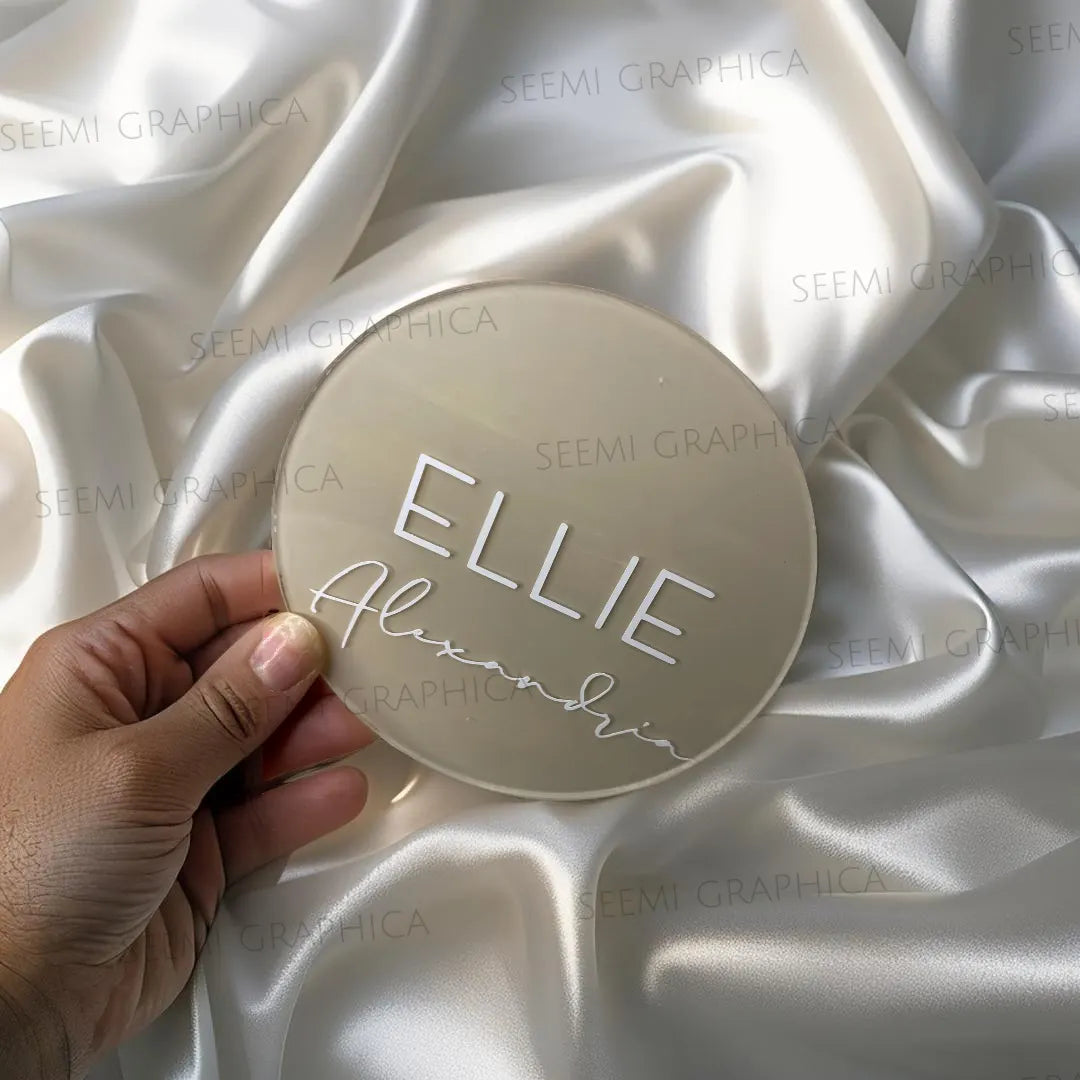 Acrylic Baby Name Sign