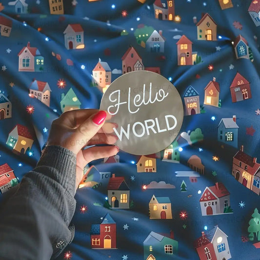Acrylic Hello World Sign