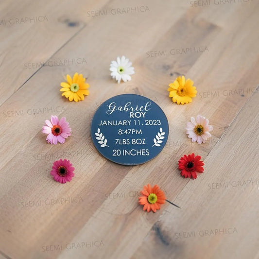 Custom Acrylic Baby Announcement