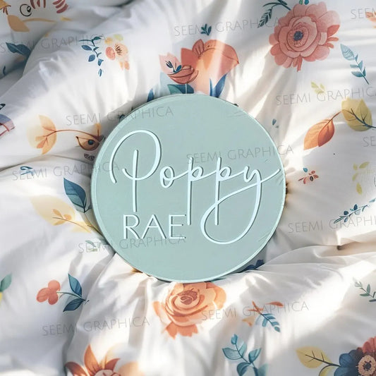 Acrylic Baby Name Sign