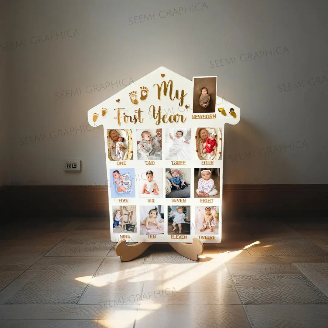 Baby's First Year Acrylic Memory Board
