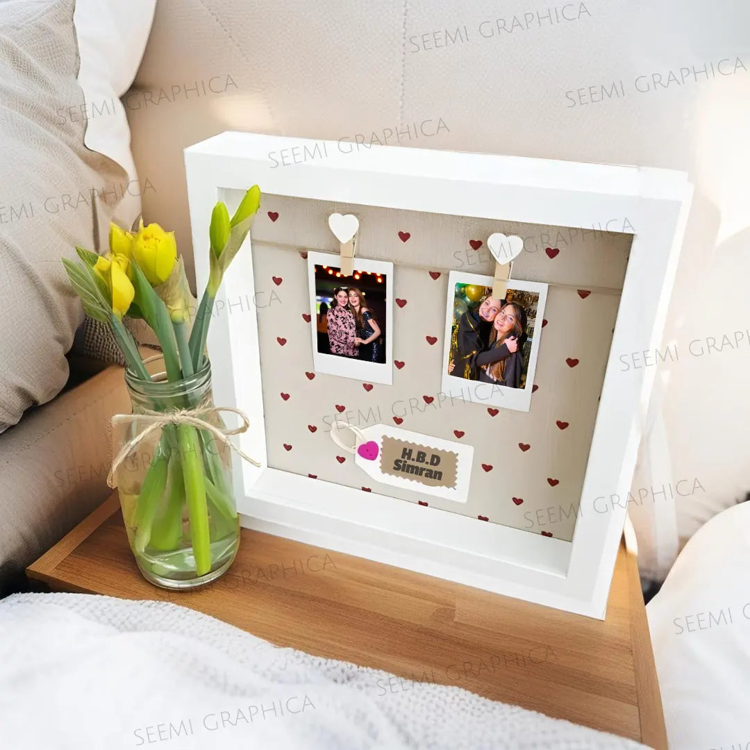 Polaroid Shadow Box Photo Frame