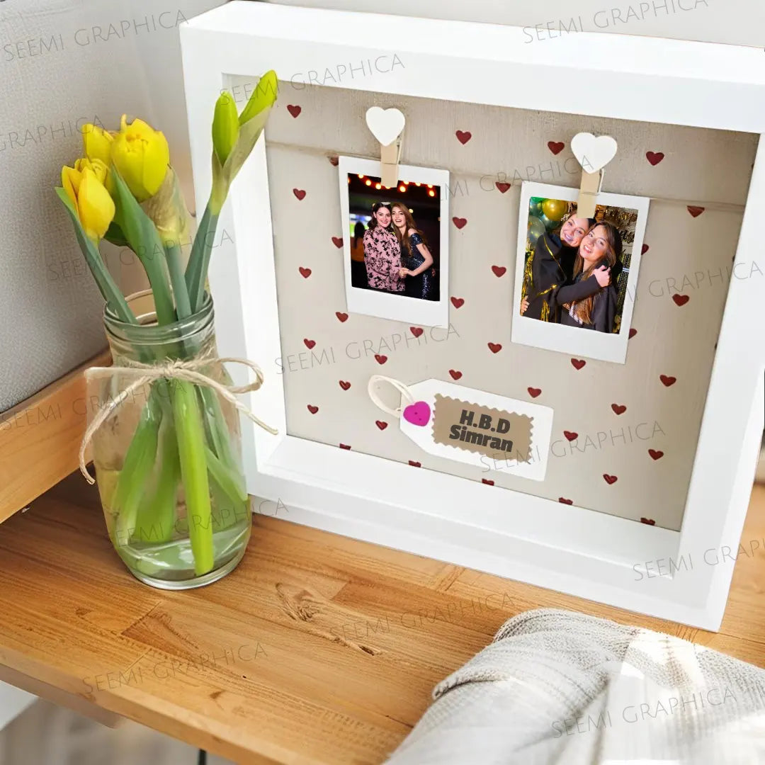 Polaroid Shadow Box Photo Frame