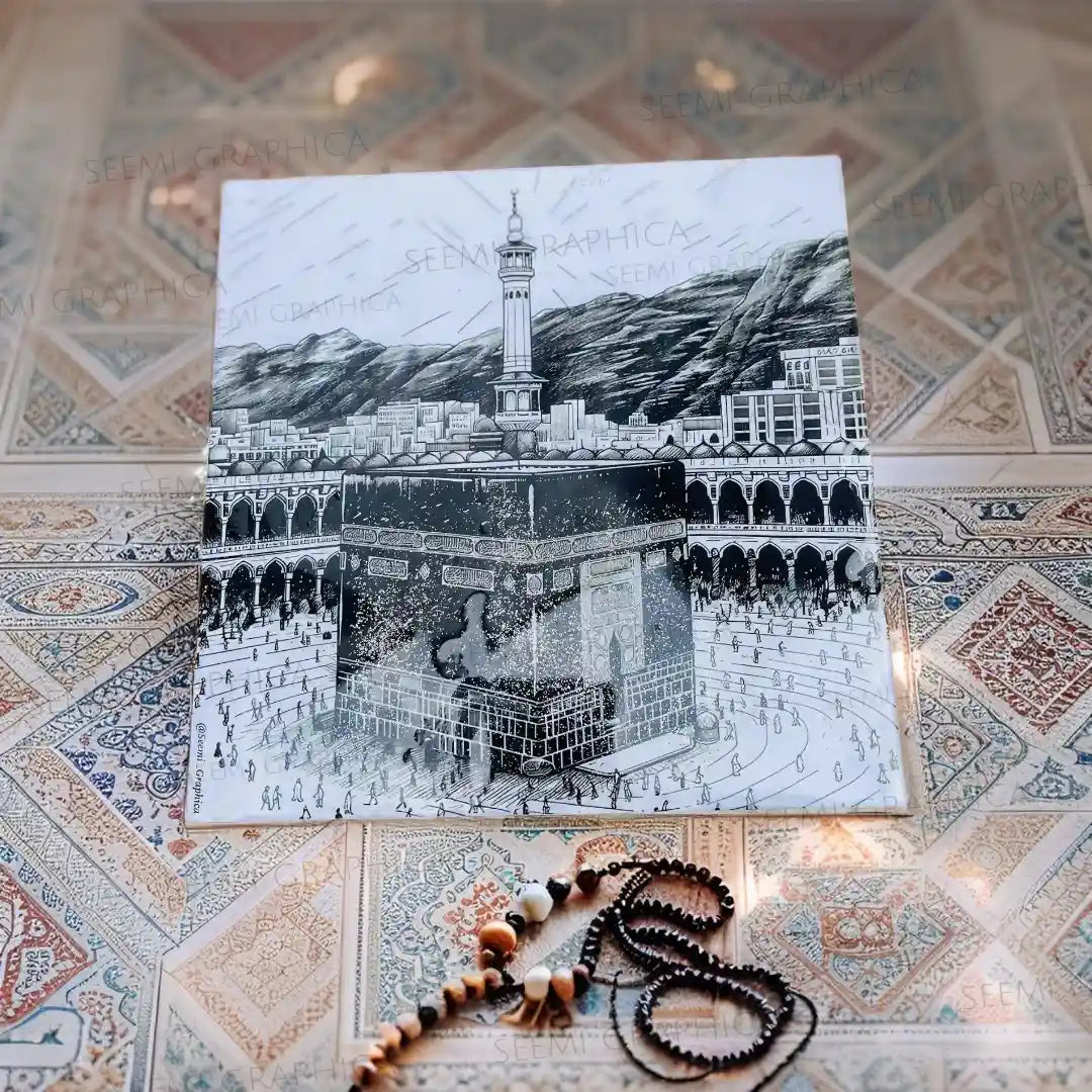 Islamic Makkah Resin Sheen Photo Art