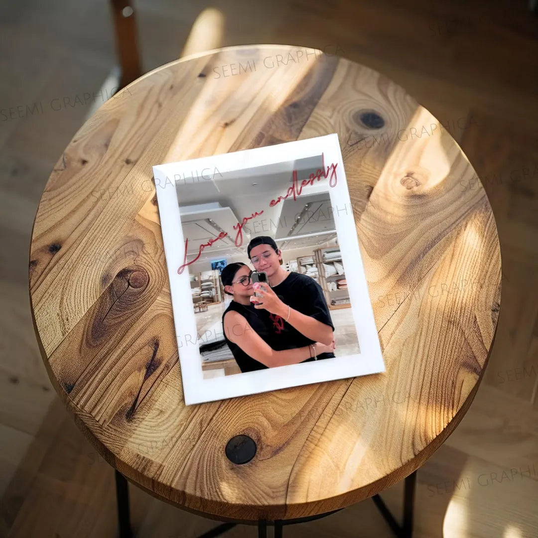 Single Photo Vertical Resin Sheen Art