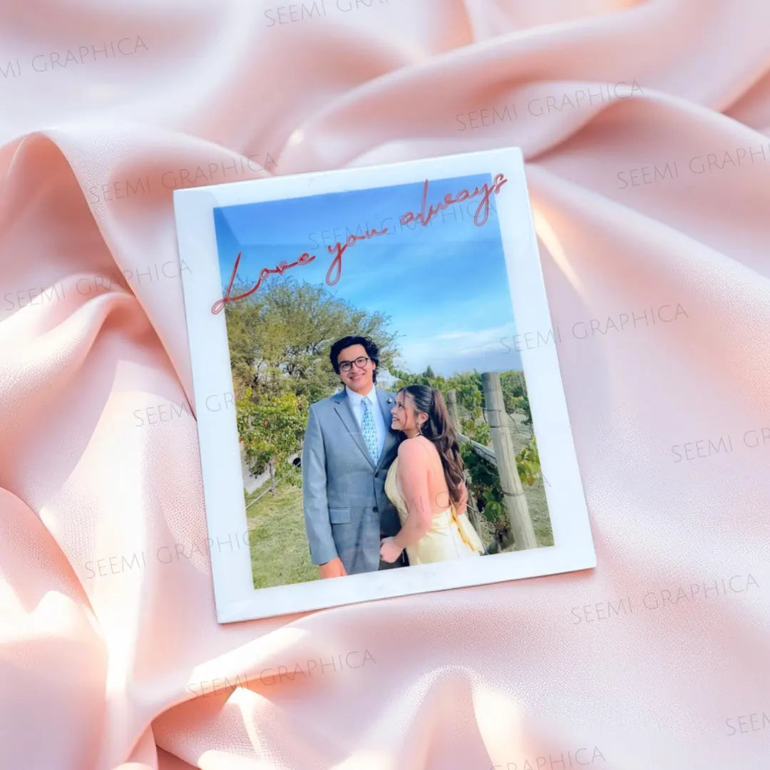Single Photo Vertical Resin Sheen Art