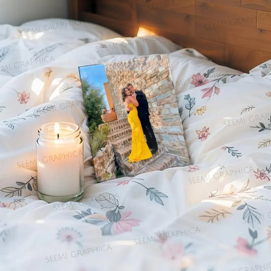 Single Photo Vertical Resin Sheen Art