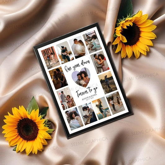 Personalized Happy Anniversary Vertical Frame