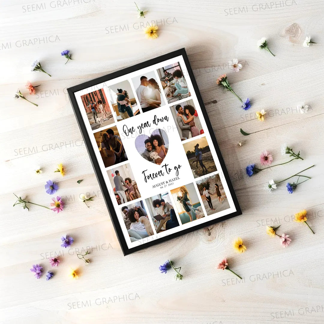 Personalized Happy Anniversary Vertical Frame