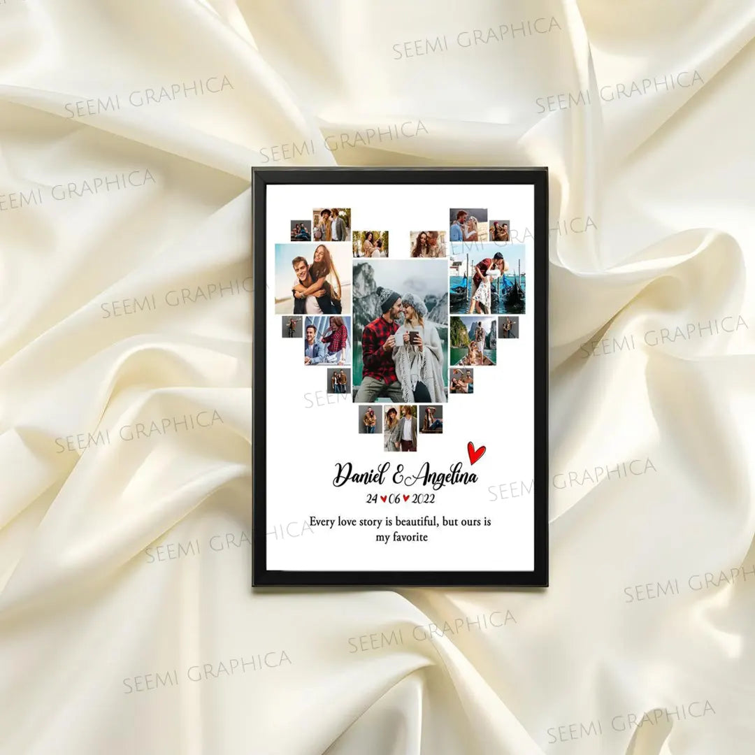 Heart Style Personalized Photo Frame