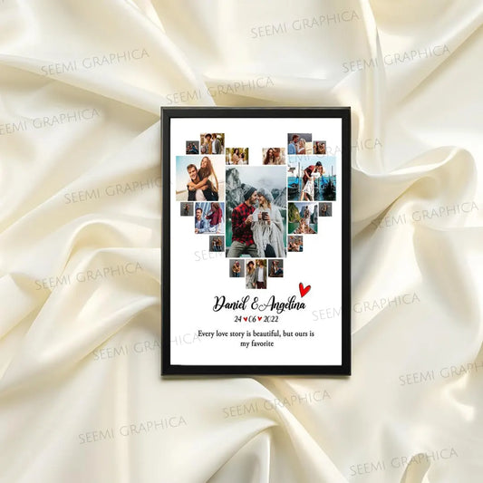 Heart Style Personalized Photo Frame
