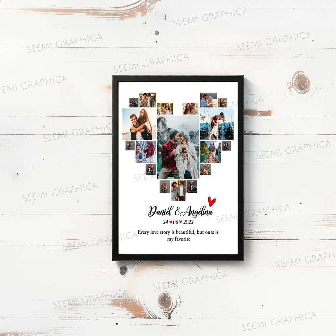 Heart Style Personalized Photo Frame
