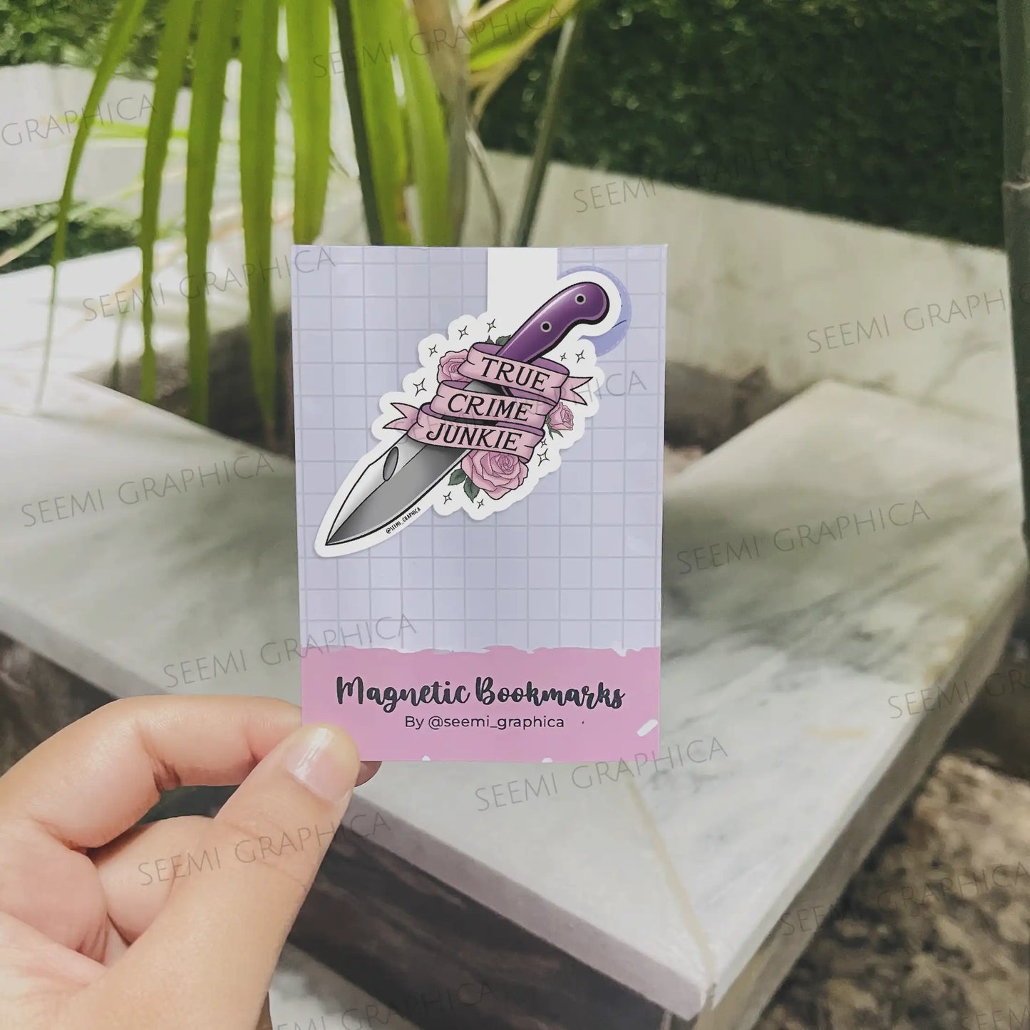 True Crime Junkie Magnetic Bookmark
