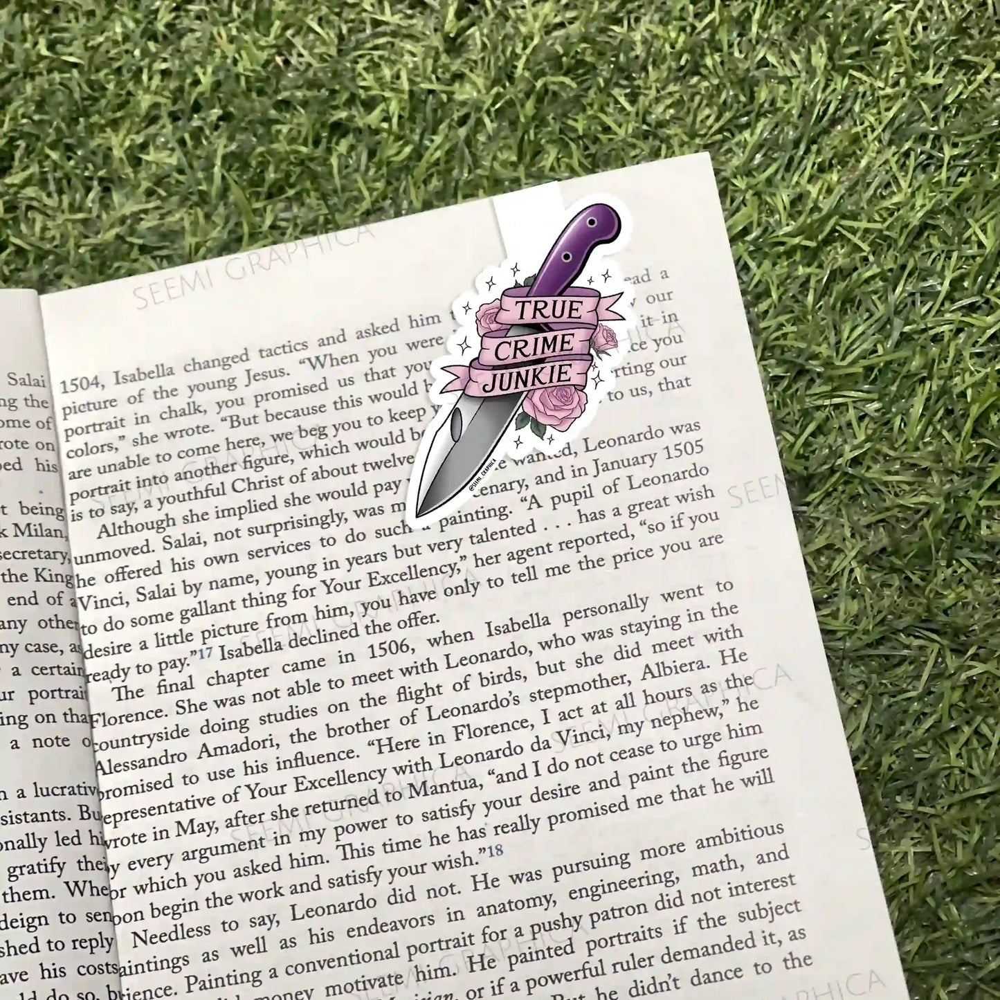 True Crime Junkie Magnetic Bookmark
