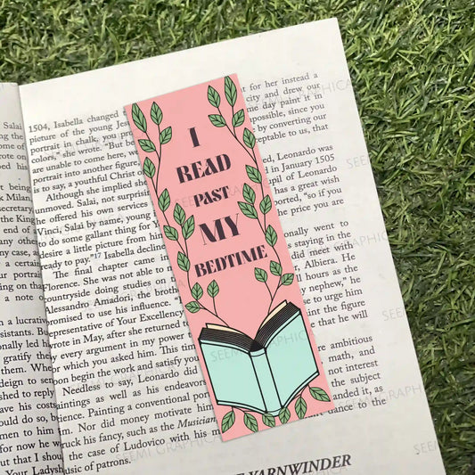 I Read Past My Bedtime Long Bookmark