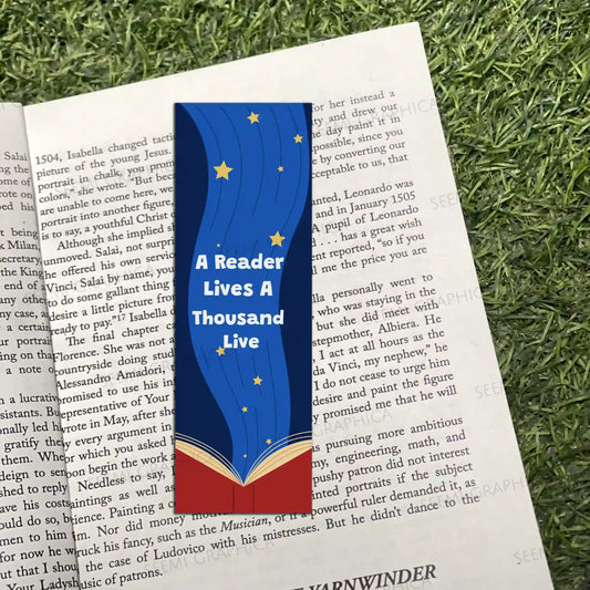 A Reader Lives A Thousand Live Long Bookmark